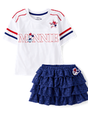 Girls Minnie Mouse™ Americana 2-Piece Outfit Set