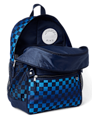 Boys Checkered Backpack 2-Piece Set