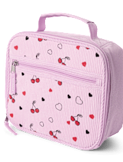 Girls Cherry Corduroy Lunchbox