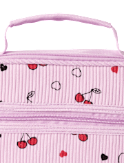 Girls Cherry Corduroy Lunchbox