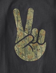 Boys Peace Sign Graphic Tee