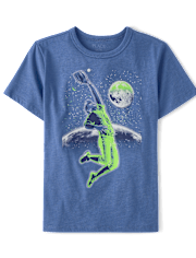 Boys Baseball Player Graphic Tee