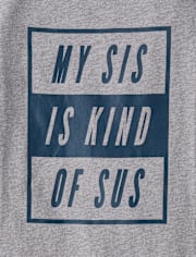 Boys Sis Is Sus Graphic Tee