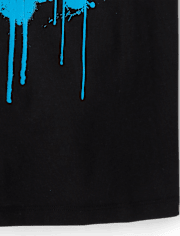 Boys Graffiti Happy Face Graphic Tee