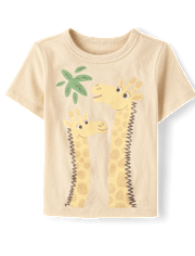 Baby And Toddler Boys Giraffe Graphic Tee