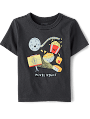 Baby And Toddler Boys Movie Night Graphic Tee