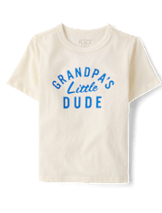 Baby And Toddler Boys Grandpa's Little Dude Graphic Tee