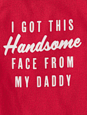Baby And Toddler Boys Handsome Face Graphic Tee