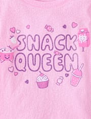 Baby And Toddler Girls Snack Queen Graphic Tee