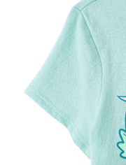 T-shirt à motif dinosaure pour bébés et petites filles