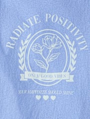 Girls Radiate Positivity Graphic Tee