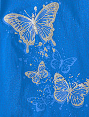 Girls Butterfly Graphic Tee