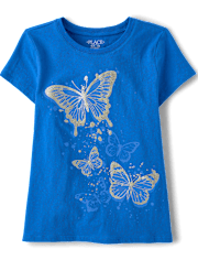 Girls Butterfly Graphic Tee