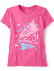 Girls Cheer Graphic Tee
