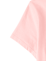 T-shirt graphique à patchs pour filles