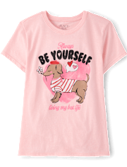 Girls Dog Graphic Tee
