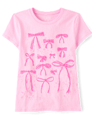 Girls Bow Graphic Tee