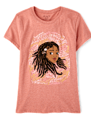 Girls Positive Words Graphic Tee