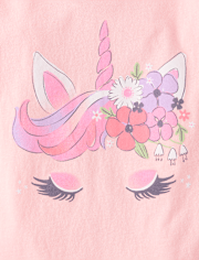 Girls Unicorn Graphic Tee