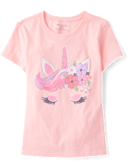 Girls Unicorn Graphic Tee