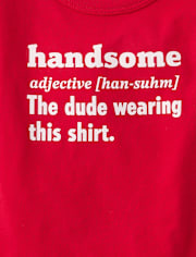 Baby And Toddler Boys Handsome Definition Graphic Tee