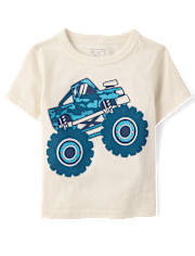 Baby And Toddler Boys Monster Truck Graphic Tee