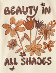 Girls Beauty In All Shades Graphic Tee