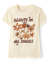 Girls Beauty In All Shades Graphic Tee