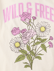 Girls Wild And Free Graphic Tee