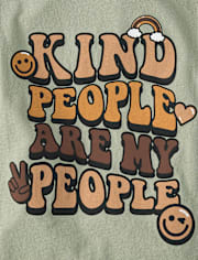 Girls Kind People Graphic Tee