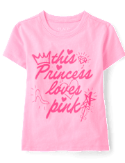 Girls Princess Graphic Tee