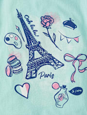 Girls Paris Icons Graphic Tee