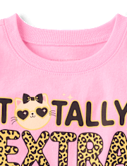 Baby And Toddler Girls Totally Extra Graphic Tee