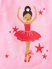 Baby And Toddler Girls Ballerina Graphic Tee