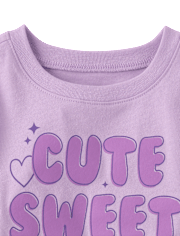 Baby And Toddler Girls Sweet Kind Graphic Tee