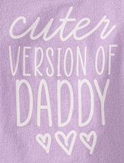 Baby And Toddler Girls Daddy Graphic Tee