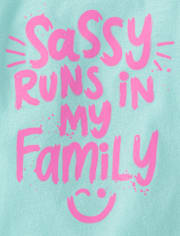 Baby And Toddler Girls Sassy Graphic Tee