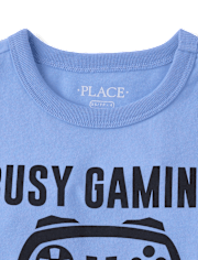 Boys Busy Gaming Graphic Tee