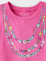 Girls Necklaces Graphic Tee