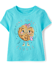 Baby And Toddler Girls Smart Cookie Graphic Tee