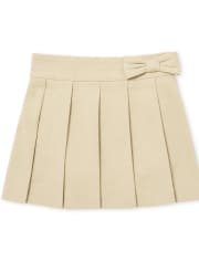 Toddler Girls Uniform Ponte Knit Button Skort 4-Pack