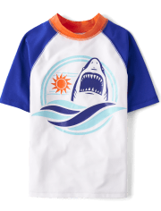 Boys Shark Rashguard Swimsuit