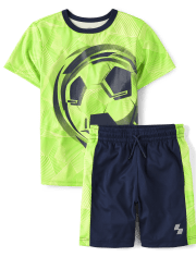 Boys Soccer Performance 2-Piece Outfit Set
