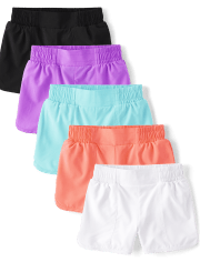 Girls Quick Dry Shorts 5-Pack
