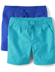 Boys Quick Dry Pull On Pool To Play Shorts 2-Pack