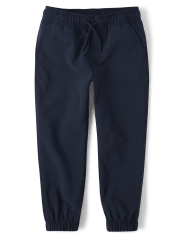 Boys Quick Dry Pull On Jogger Pants 2-Pack