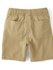 Paquete de 2 pantalones cortos tipo jogger sin cierres de secado rápido para niños