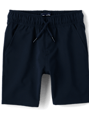 Boys Quick Dry Pull On Jogger Shorts 2-Pack