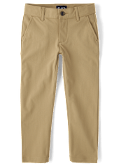 Boys Uniform Quick Dry Straight Chino Pants 3-Pack