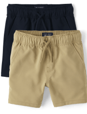 Baby And Toddler Boys Quick Dry Pull On Jogger Shorts